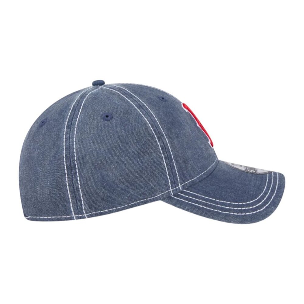 New Era Boston Red Sox Washed Contrast 9TWENTY Adjustable Strapback Hat Cap Blue - Picture 5 of 7